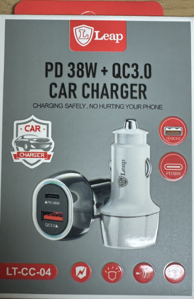 PD 38W+QC3.0 Car Charger