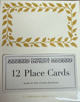 12 Mustard Place Cards