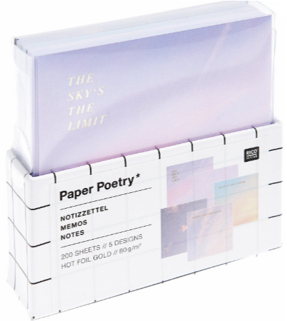 Memo Box The Sky is the Limit FSC  MIX, 200 sheets, 9x9 cm