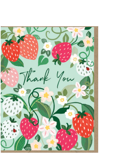 Strawberries Thank You Pack