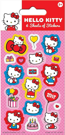 Hello Kitty 6 Sheets Stickers