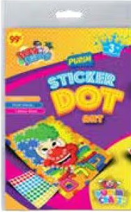 Izzy Dizzy Purim Sticker Dot Art