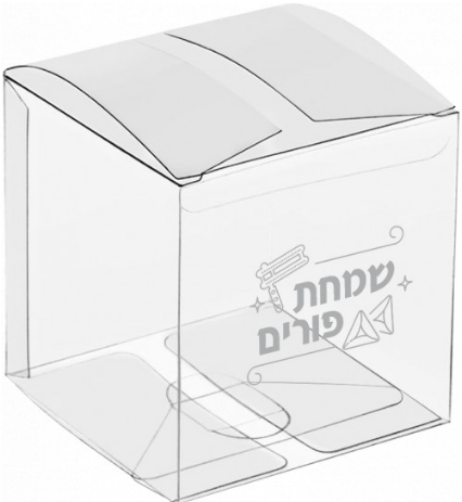 Clear Purim Boxes 4 Pack
