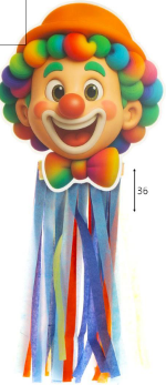 Clown Crepe Decor