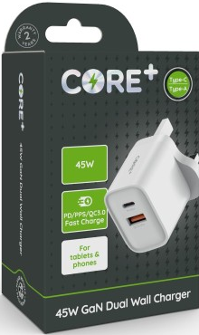 45W GaN Dual WAll Charger