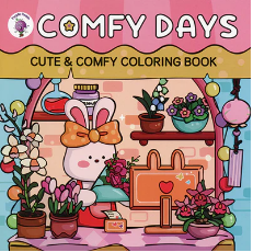 Purple Peach Colouring Book