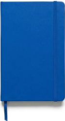 A6 Hardcover Black/Blue Lined Notebook