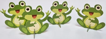 4 Frog Table Decor