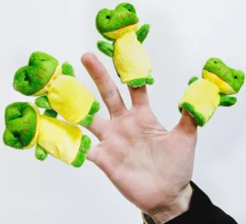6 Puppet Frogs