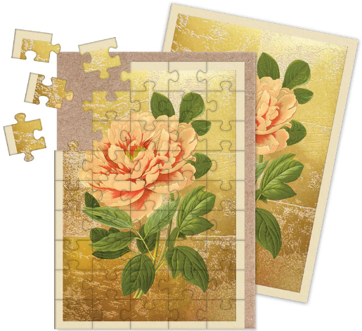 Tree Peony Jigsaw Greeting Card (A6)