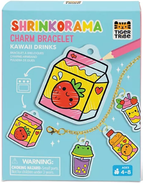 Shrinkorama - Charm Bracelet - Kawaii Drinks
