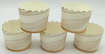 Large Marble Muffin Cases 35 PCS