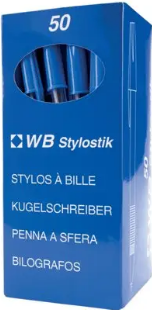 50 Pack Blue Pens Ballpoint Medium