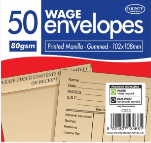 50m Wage Envelopes