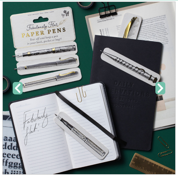 FABULOUSLY FLAT PAPER PENS