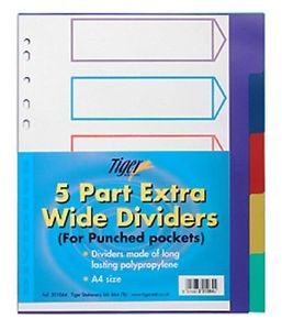 5 PART EXTRA WIDE DIVIDER