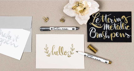 METALLIC BRUSHPEN 1-5MM LINE THICKNESS