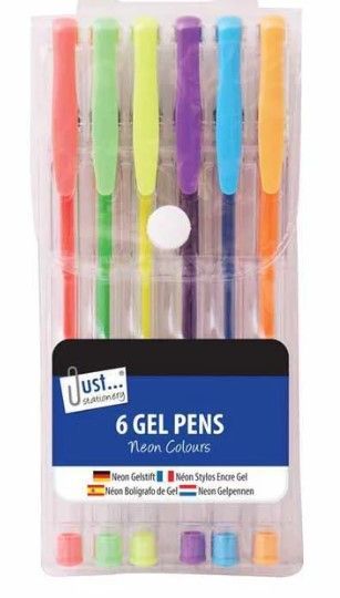 GEL PENS GLITTER COLOURS