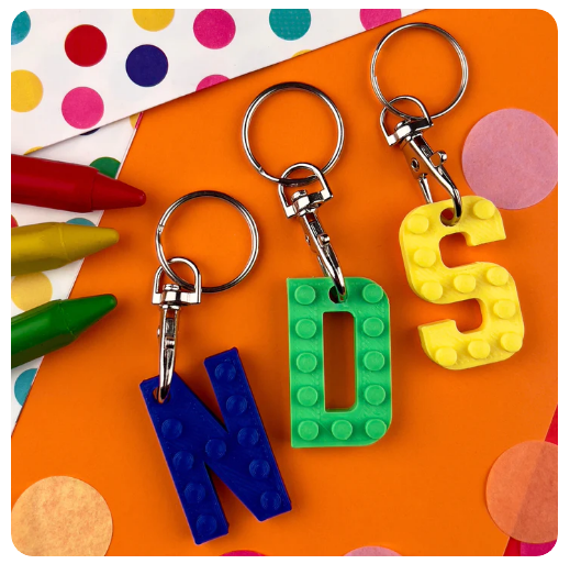 HAPPY LETTERS KEYRING LEGO