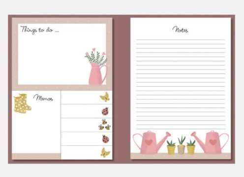 STICKY NOTES FOLDER – POTTING SHED