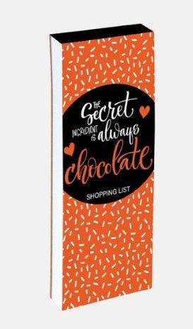 SHOPPING LIST – FOOD ADDICTS: CHOCOLATE