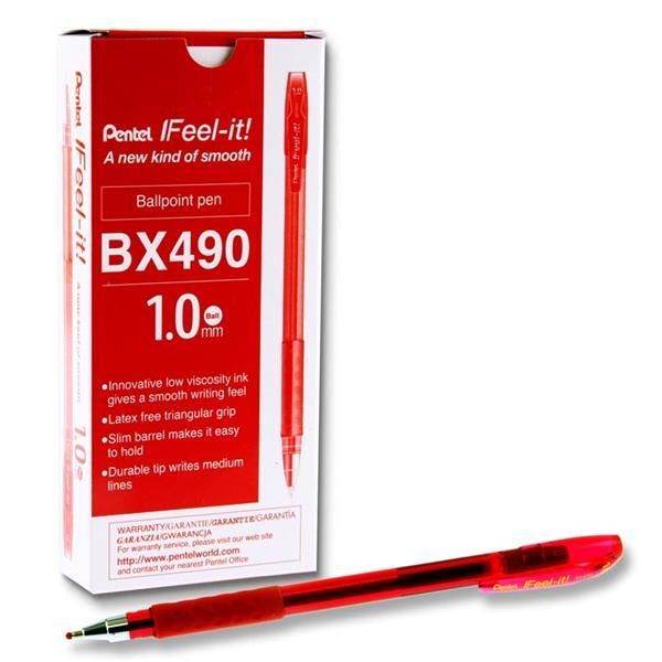 Pentel Feel It Bx490 1.0mm Red