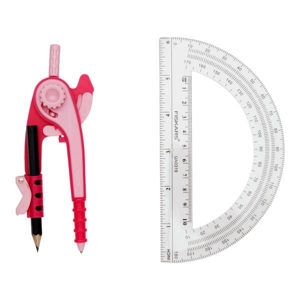 Fiskars Compass & Protractor Set Asst.