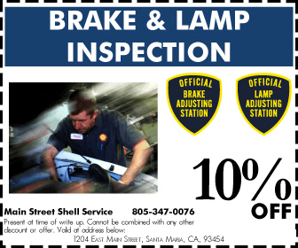 Brake and Lamp Inspection Coupon