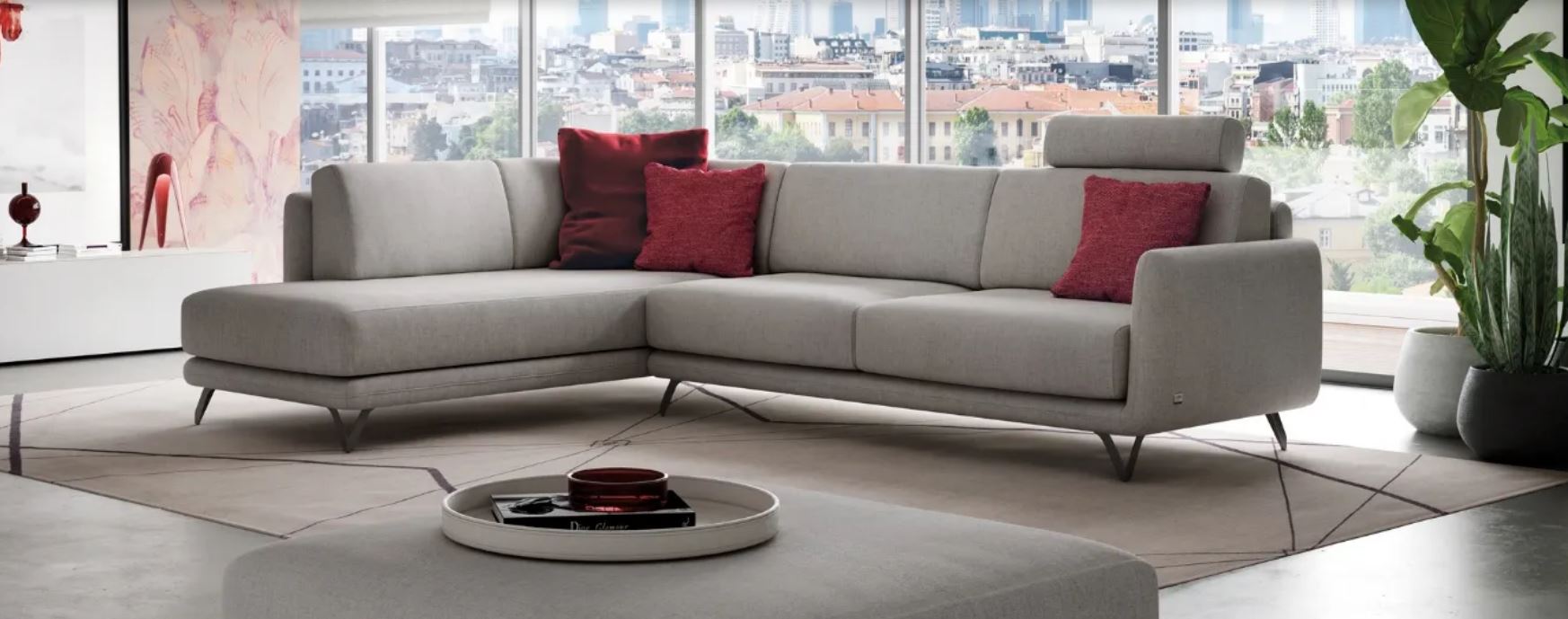 diano angolare in tessuto