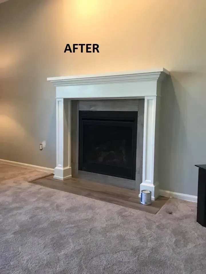 After Renovation White Fireplace  | Palmyra, NJ | Expert Fireplace