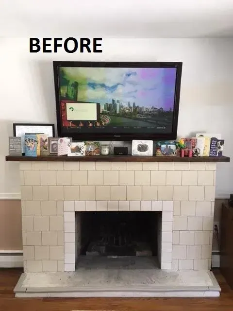 Picture Of White Fireplace Stone  | Palmyra, NJ | Expert Fireplace