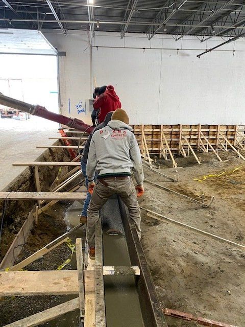 Concreting Inside the Warehouse ─ Sterling Heights, Mi ─ D’sano Concrete