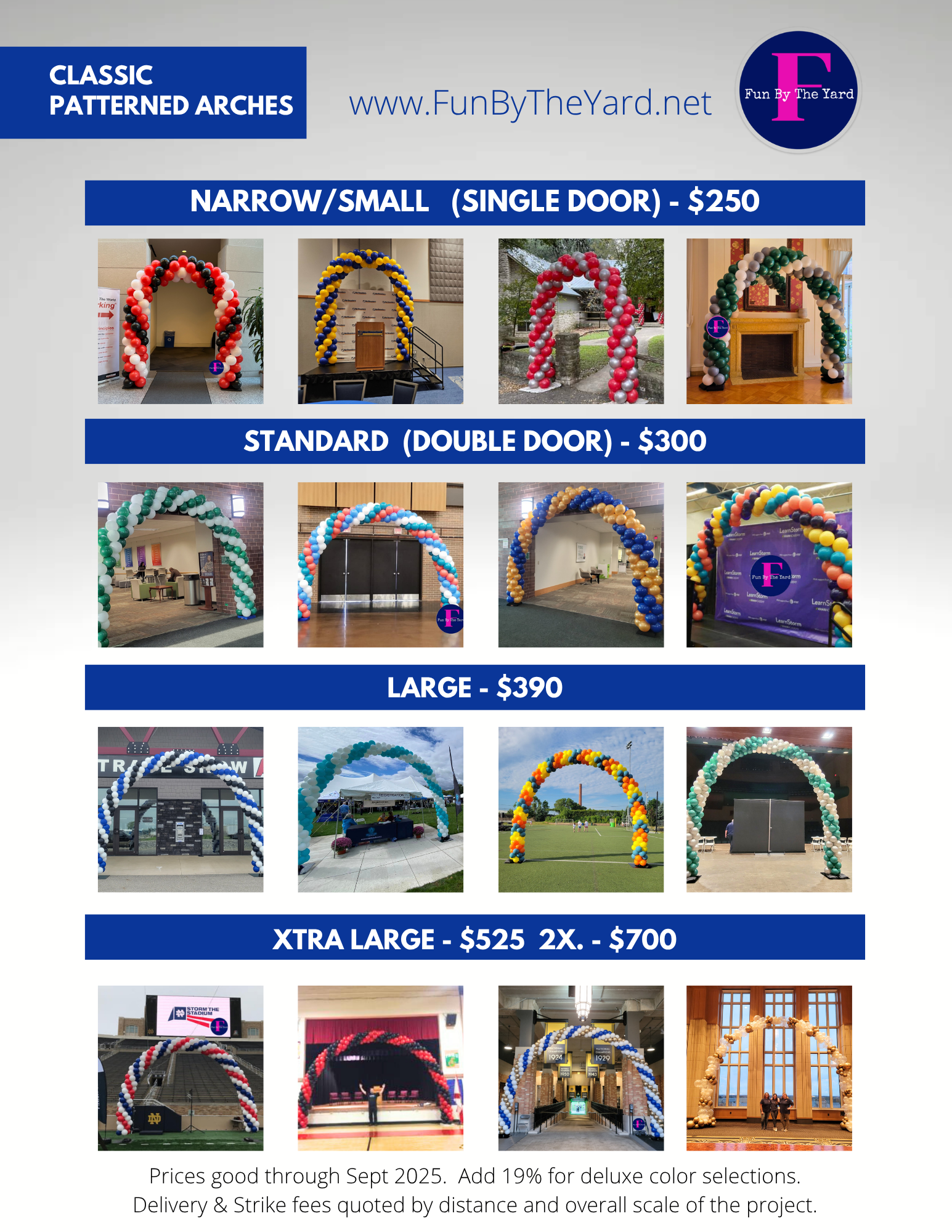 There are many different types of arches on this page.