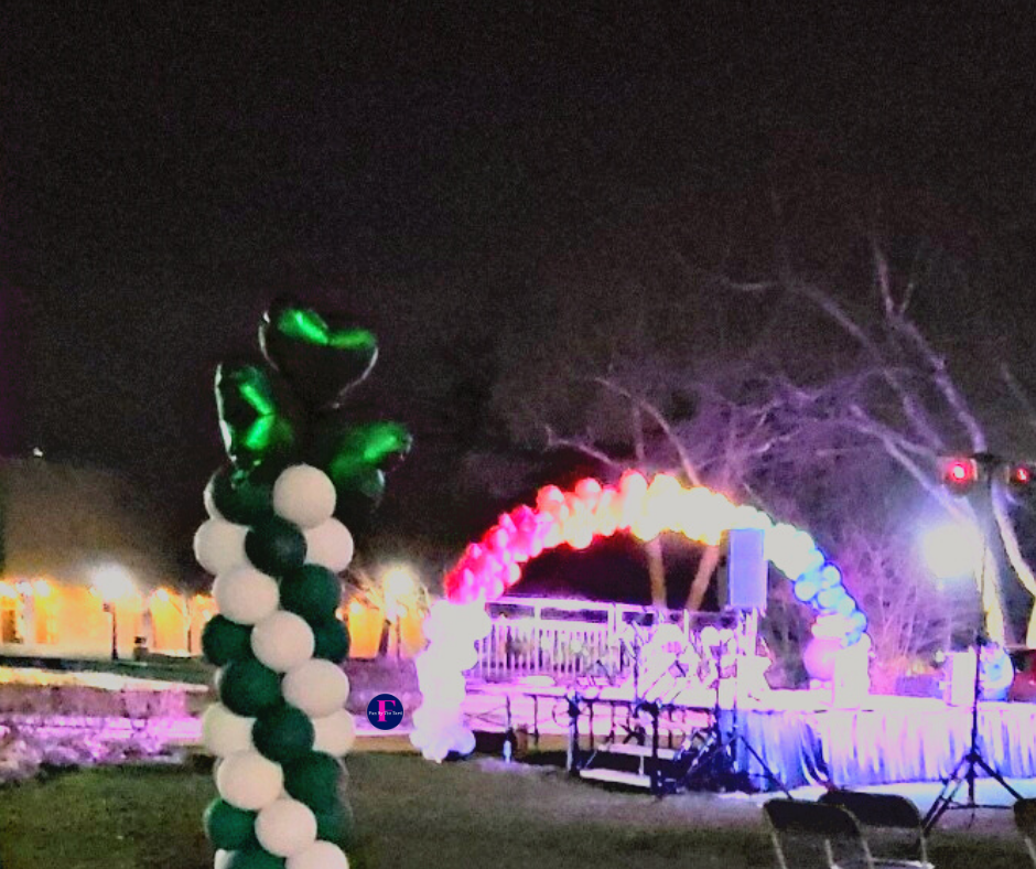 St. Patrick's Day balloons at Notre dame