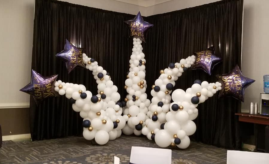Reach for the stars balloon photo backdrop