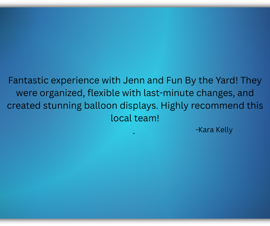 Testimonial on blue gradient background: 