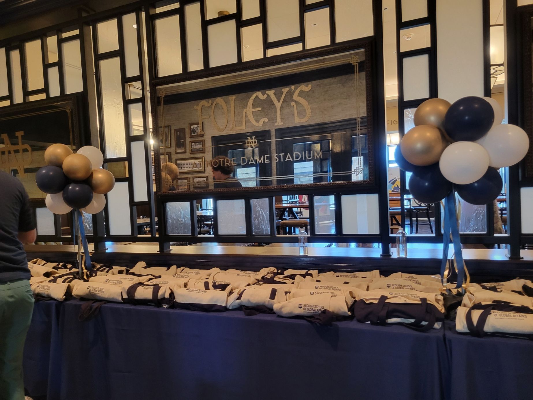 A table with a bunch of balloons on it