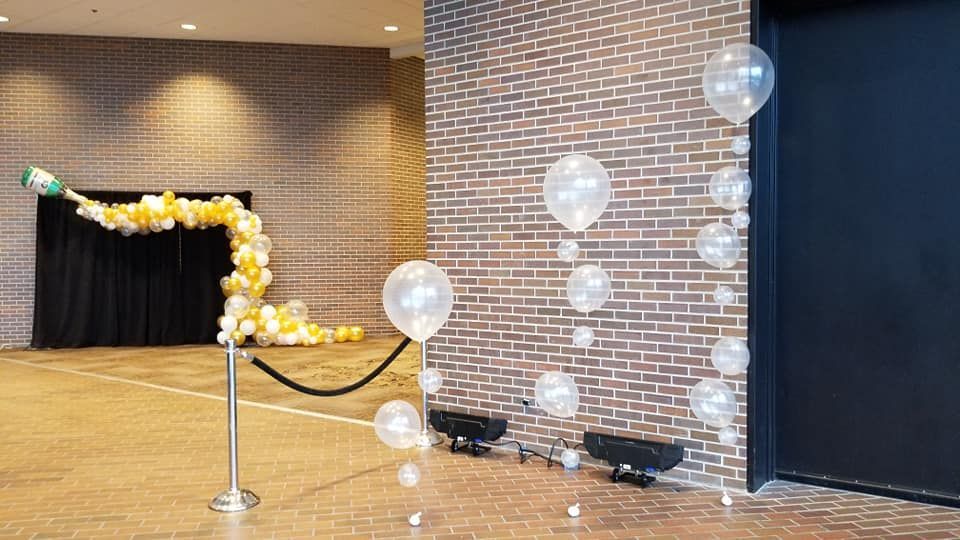 Helium filled balloon bouquets