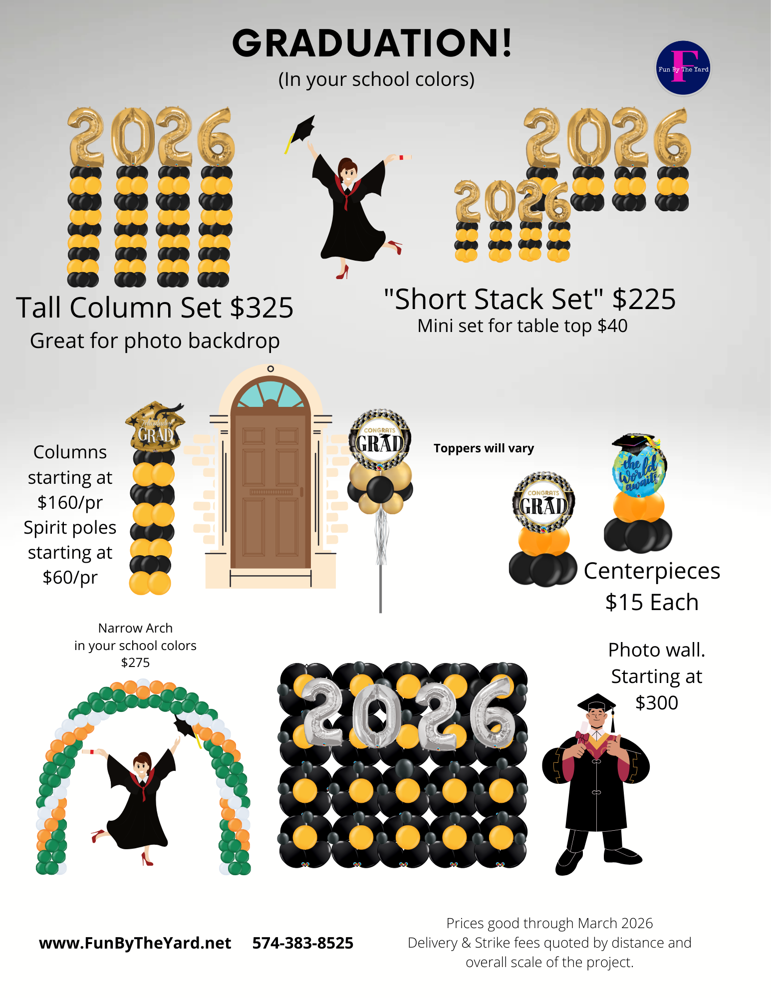 The tailgate package includes a free set up and clean up service.