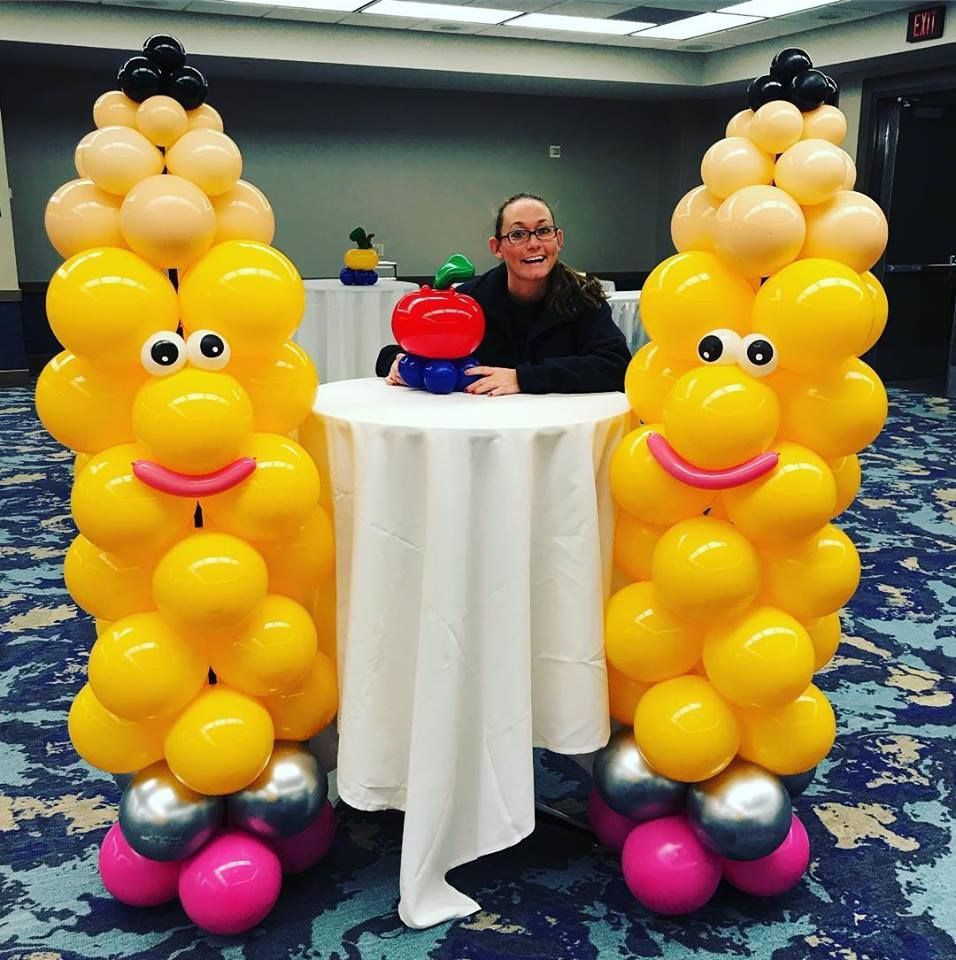 Back to school balloons made into pencils in Granger Indiana