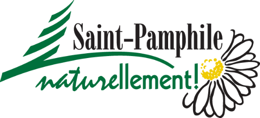 A logo for saint-pamphilie naturellement with a daisy