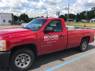 Pest Exterminator — Boggs Pest Control Inc. Service Truck in Oak Hill, OH