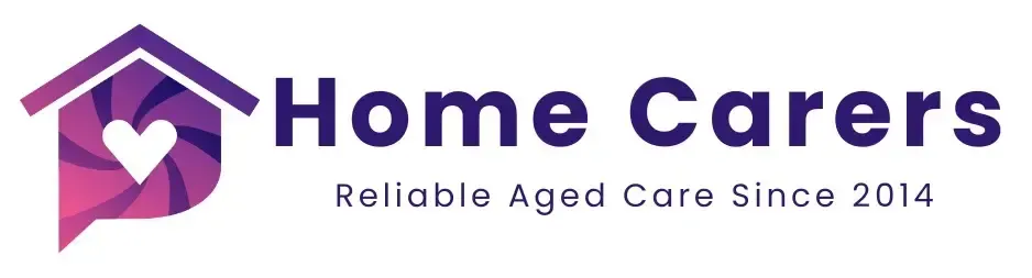 The logo for home carer 's reliable aged care since 2014