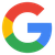 The google logo is a circle with a letter g in the middle.