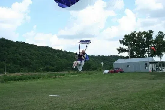 Kansas City skyline skydive