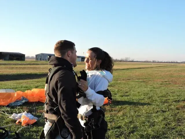 Bachelor party skydiving experience in Kansas City