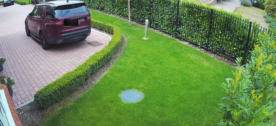 Completed block paving driveway with landscaped hedging, Birchwood Road SE London