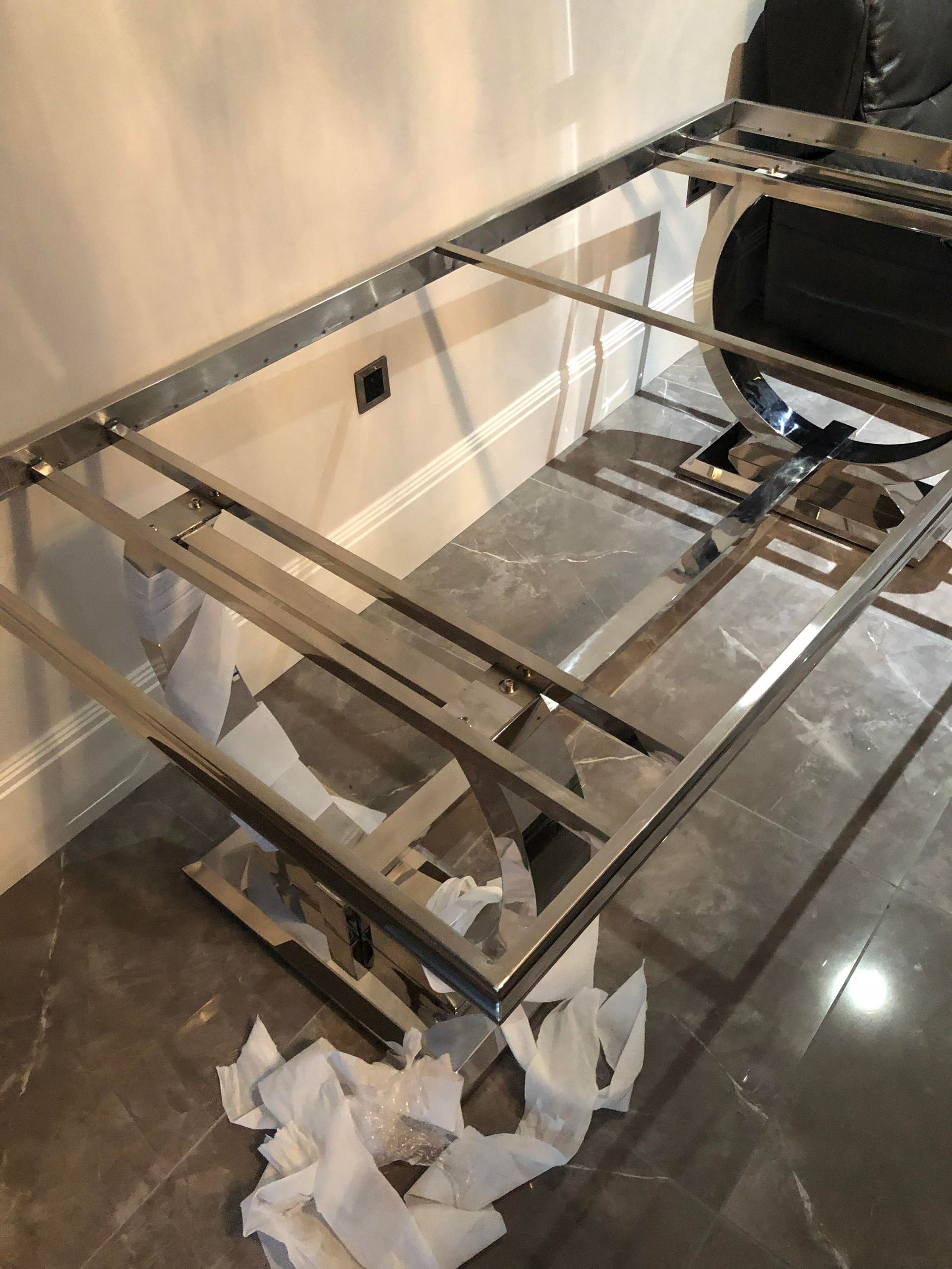 Bespoke dining table fram, Birchwood Road SE London