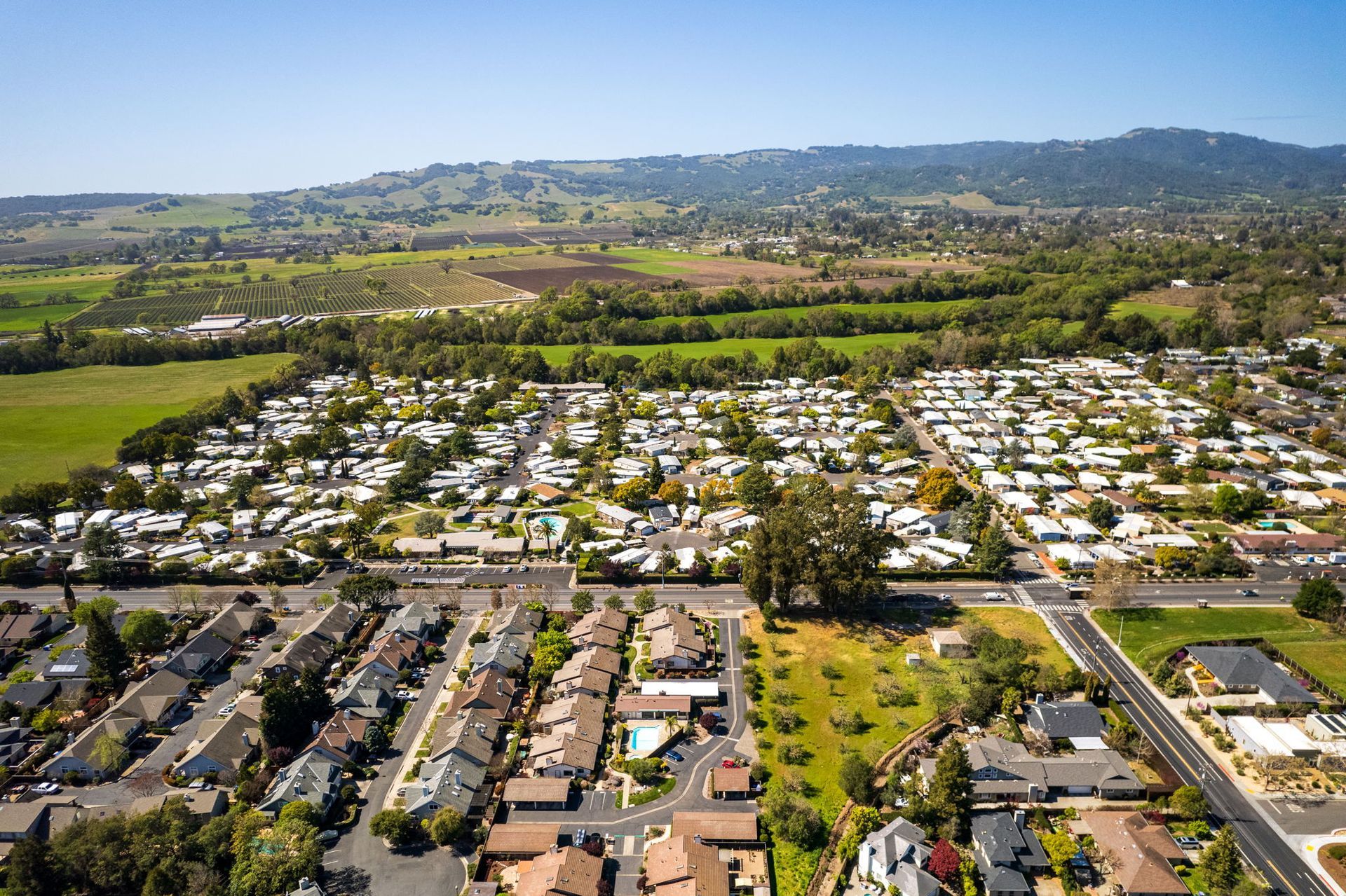 Aerial View of Moonvalley Comunity