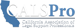 A logo for the california association of legal support professionals